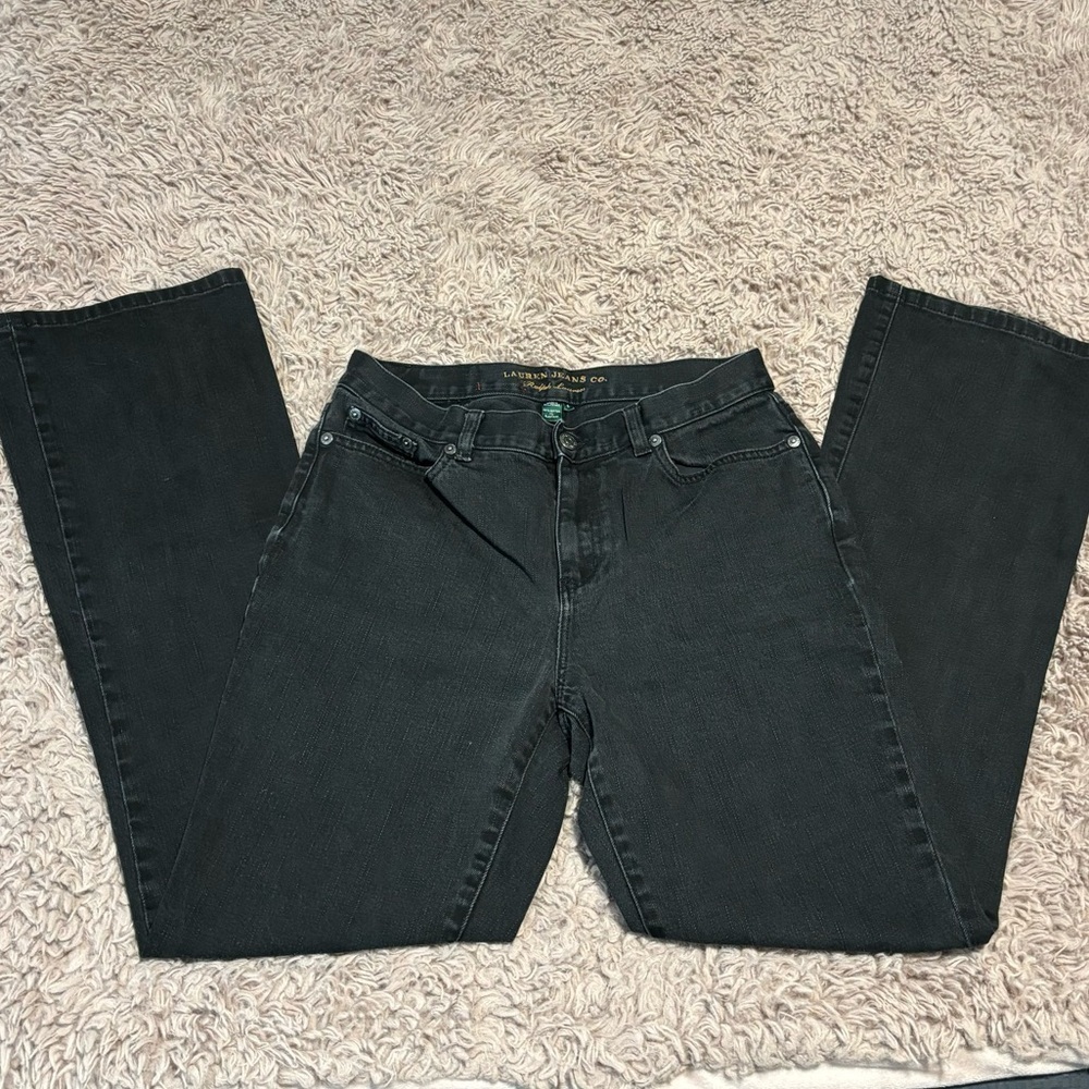 Ralph Lauren Women Black Denim Bootcut Jeans